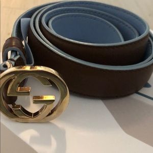 Gucci Belt - Brown/Blue